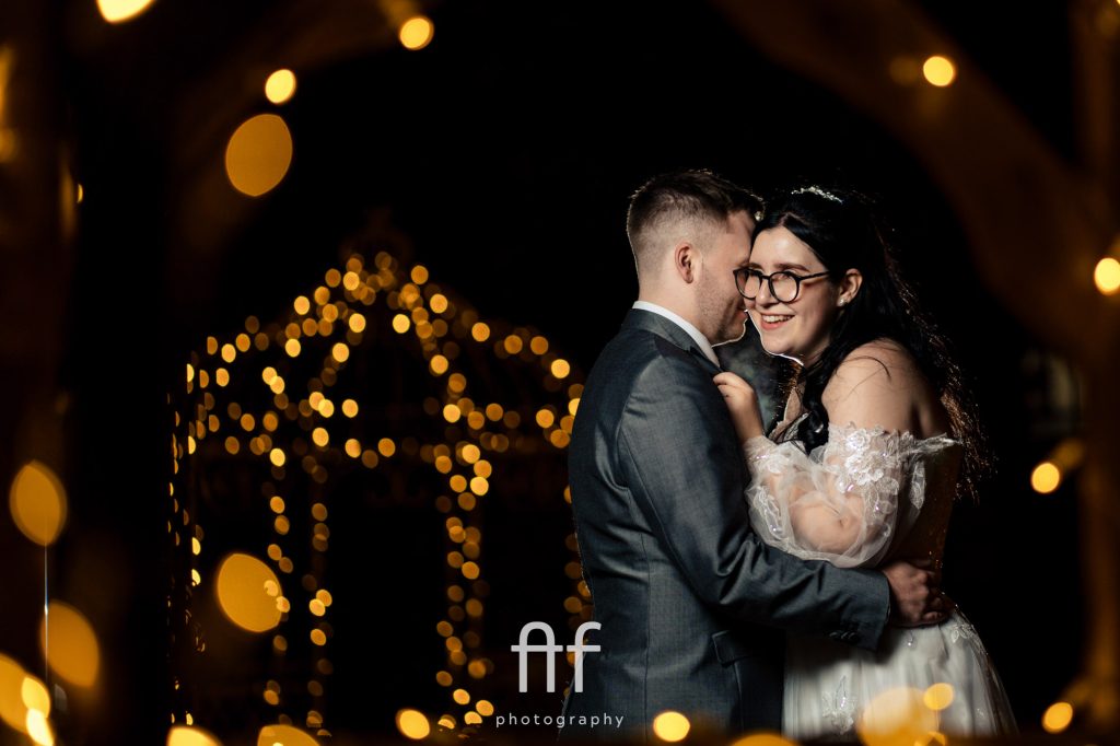 Oak Farm Hotel bride and groom creative portrait
