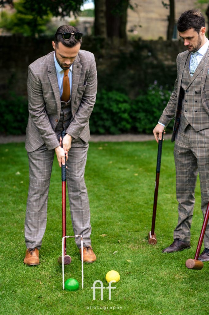 A game of Crouque at an intimate luxury wedding venue in Staffordshire